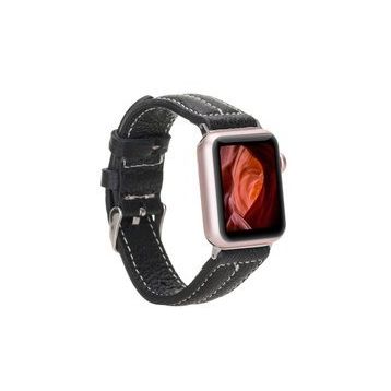 Plm NM3-AS1 Siyah 42-44-45 mm Apple Watch Uyumlu Deri Kordon