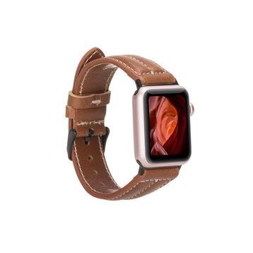 Plm NM3-AS2 Taba 42-44-45 mm Apple Watch Uyumlu Deri Kordon