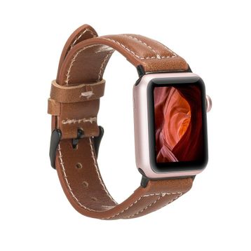 Plm NM3-AS2 Taba 42-44-45 mm Apple Watch Uyumlu Deri Kordon