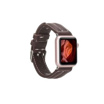 Plm NM3-AS3 Kahve 42-44-45 mm Apple Watch Uyumlu Deri Kordon