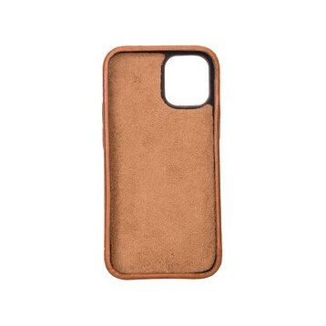 Plm Rock Rst2ef Taba Apple İphone 12 Mini Uyumlu Deri Arka Kapak