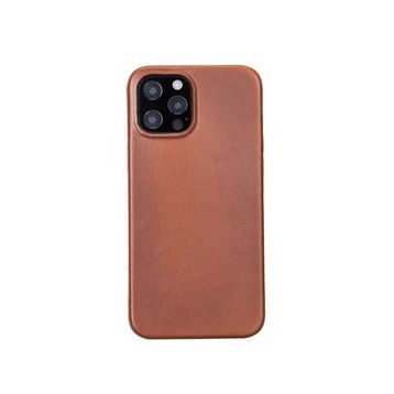 Plm Rock Rst2ef Taba Apple İphone 12 Pro Max Uyumlu Deri Arka Kapak