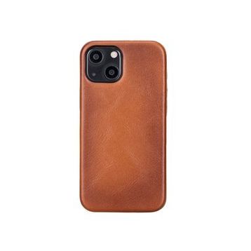 Plm Rock RST2EF Taba Apple iPhone 13 Uyumlu Deri Arka Kapak