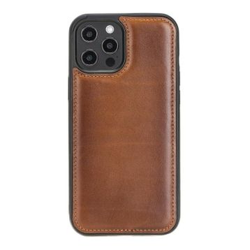 Plm Rst2ef Taba Apple İphone 12 Pro Max Uyumlu Deri Arka Kapak