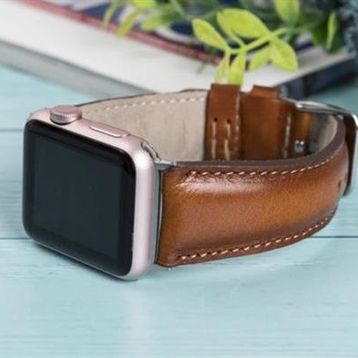 Plm RTST2EF Taba 38-40-41 mm Apple Watch Uyumlu Deri Kordon