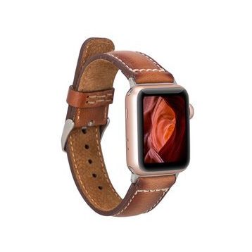 Plm Sen RST2EF Taba 38-40-41 mm Apple Watch Uyumlu Deri Kordon