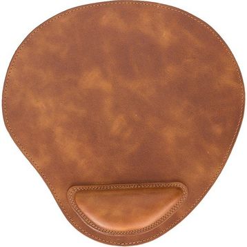 Plm TN11 Bileklikli Taba Deri Mouse Pad
