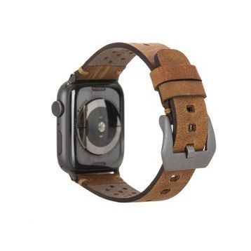 Plm Vigo G19 Taba 42-44-45 mm Apple Watch Uyumlu Deri Kordon