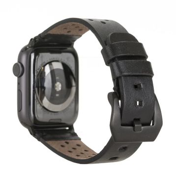 Plm Vigo RST1 Siyah 42-44-45 mm Apple Watch Uyumlu Deri Kordon