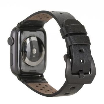 Plm Vigo RST1 Siyah 42-44-45 mm Apple Watch Uyumlu Deri Kordon