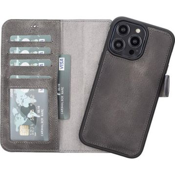 Plm VS4EF Apple iPhone 14 Pro Max Uyumlu Deri Cüzdanlı Kılıf