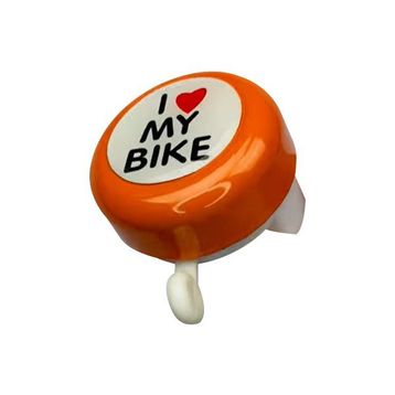 Plus I Love My Bike Metal Sağlam Turuncu Bisiklet Zili