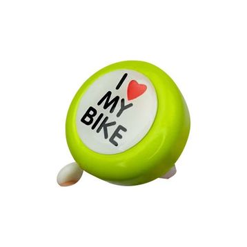Plus I Love My Bike Metal Sağlam Yeşil Bisiklet Zili