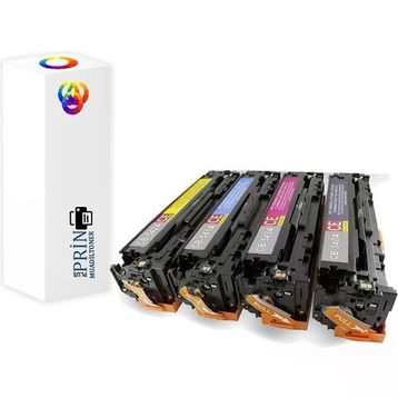 Plus Print HP Color Laserjet CP1215 125A-CB540A 4 Renk Muadil Toner