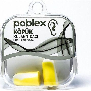 Poblex 2 Adet Kutulu Köpük Kulak Tıkacı