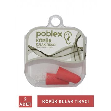 Poblex 2 Adet Kutulu Köpük Kulak Tıkacı