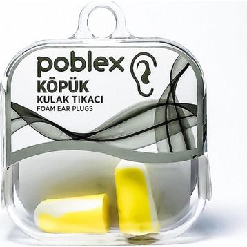 Poblex 2 Adet Kutulu Köpük Kulak Tıkacı