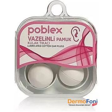 Poblex 2'li Vazelinli Pamuk Kulak Tıkacı