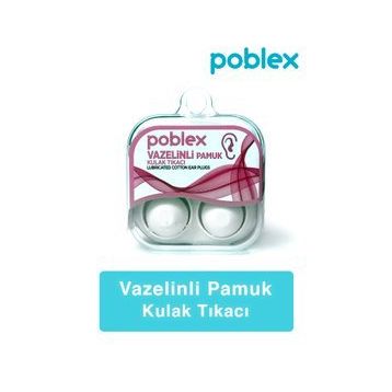 Poblex 2'li Vazelinli Pamuk Kulak Tıkacı
