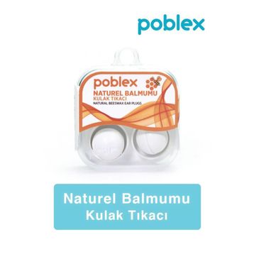 Poblex Naturel Balmumu 2'li Kulak Tıkacı