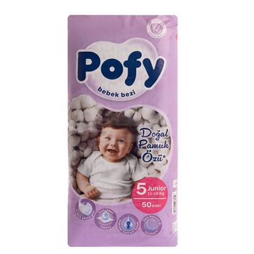 Pofy No:5 Junior 50 Adet Bebek Bezi
