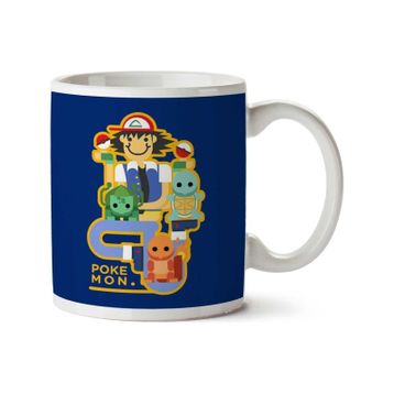 Pokemon Ash And Chums Baskılı Kupa