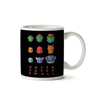 Pokemon Gotta Catch Em All Flat Face Baskılı Kupa