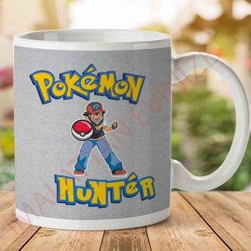 Pokemon Hunter Ash Baskılı Kupa