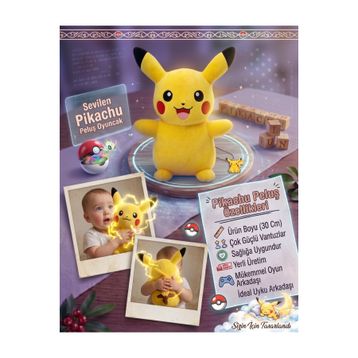 Pokemon Pikachu 35 cm Peluş Oyuncak