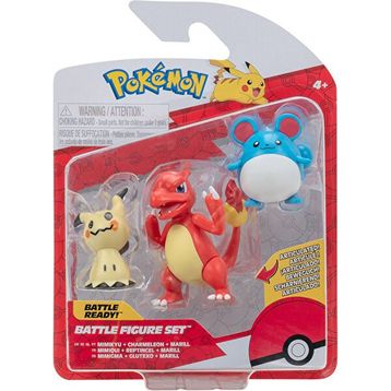 Pokemon PKW3046 Battle 3'lü Figür Seti