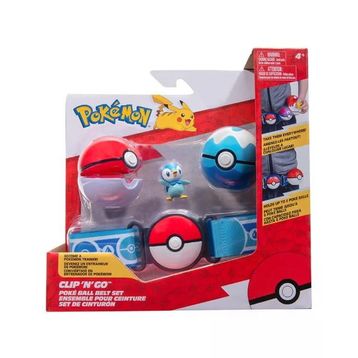 Pokemon PKW3159 Clip 'n' Go Pokeball Kemer ve Figür Seti