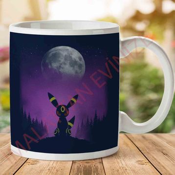 Pokemon Pure Dark Type Umbreon Baskılı Kupa