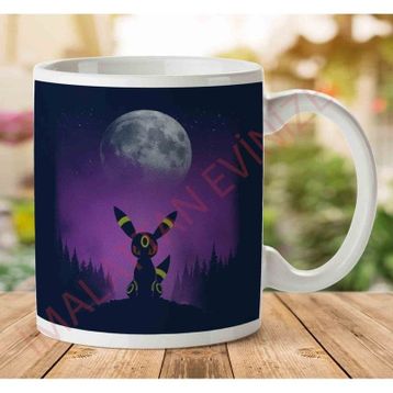 Pokemon Pure Dark Type Umbreon Baskılı Kupa