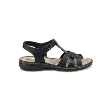 Polaris 158589 Siyah Ortopedik Kadın Sandalet