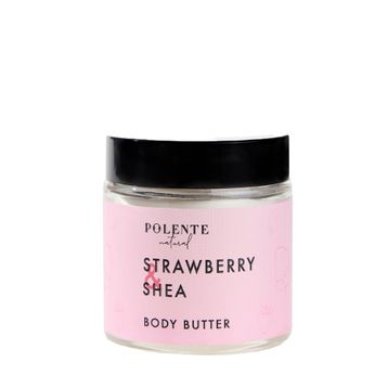 Polente Natural 100 ml Çilek ve Shea Body Butter Yoğun Vücut Nemlendiricisi