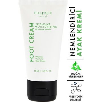 Polente Natural 50 ml Prebiyotik Destekli Nemlendirici Ayak Kremi