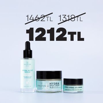 Polente Natural Hydra Moist Serisi Hyalüronik Asit Nemlendirici Dolgunlaştırı Bakım Seti