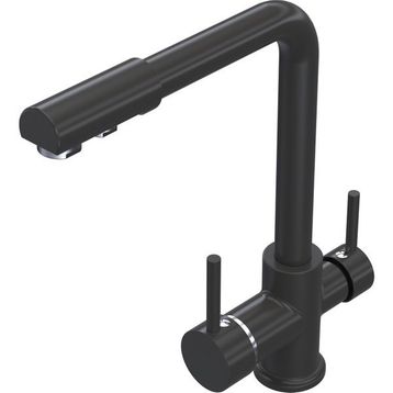 Polex Cristalux Lux Arıtmalı Antrasit Mutfak Evye Bataryası