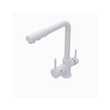 Polex Cristalux Lux Arıtmalı Beyaz Mutfak Evye Bataryası