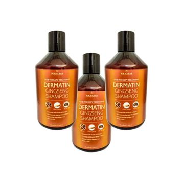 Policlear Dermatin Özel Parlak Uzun Güçlü Ginsengli 3x500 ML Şampuan