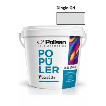 Polisan 20 kg Dingin Gri Popüler Plastik Boya