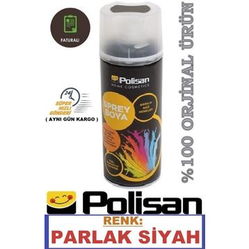 Polisan 326 Parlak Siyah 400 ml Sprey Boya