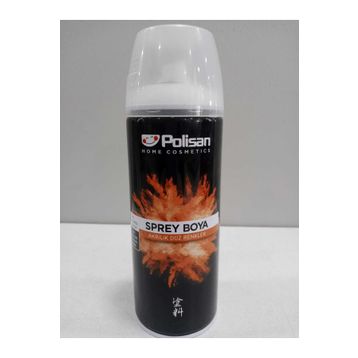 Polisan Akrilik Mat Siyah 400 ml Sprey Boya