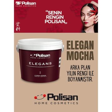 Polisan Elegans Elegan Mocha 2.5 lt Yarı Mat İç Cephe Boyası