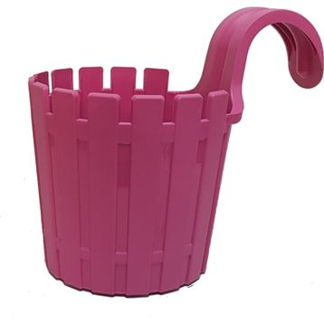 Poliwork Akasya Pembe 1.5 lt Askılı Balkon Saksı