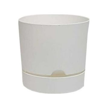Poliwork Begonya 25 cm Beyaz Saksı