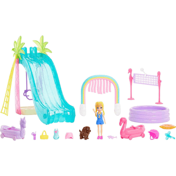 Polly Pocket HDW63 Eğlenceli Su Parkı Oyun Seti