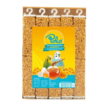 Polo 10 Adet Ballı Yumurtalı Muhabbet Kuşu Krakeri