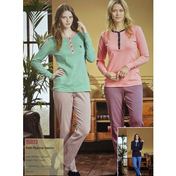 Polo 15033 Pembe Pijama Takım