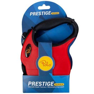 Polo Prestige M 5 m 20 kg Kırmızı Otomatik Köpek Tasması